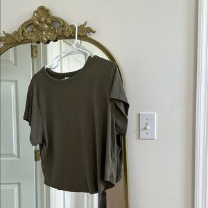 Old Navy Green Asymmetrical Relaxed T-Shirt